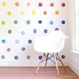 Stickers muraux "pois colorés"